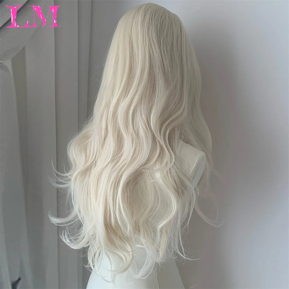Elevate your style with this 38-inch long ombre brown, red, and blonde highlight straight lace front wig. Perfect for a chic and trendy look, this wig offers versatility and glamour for various occasions. -
