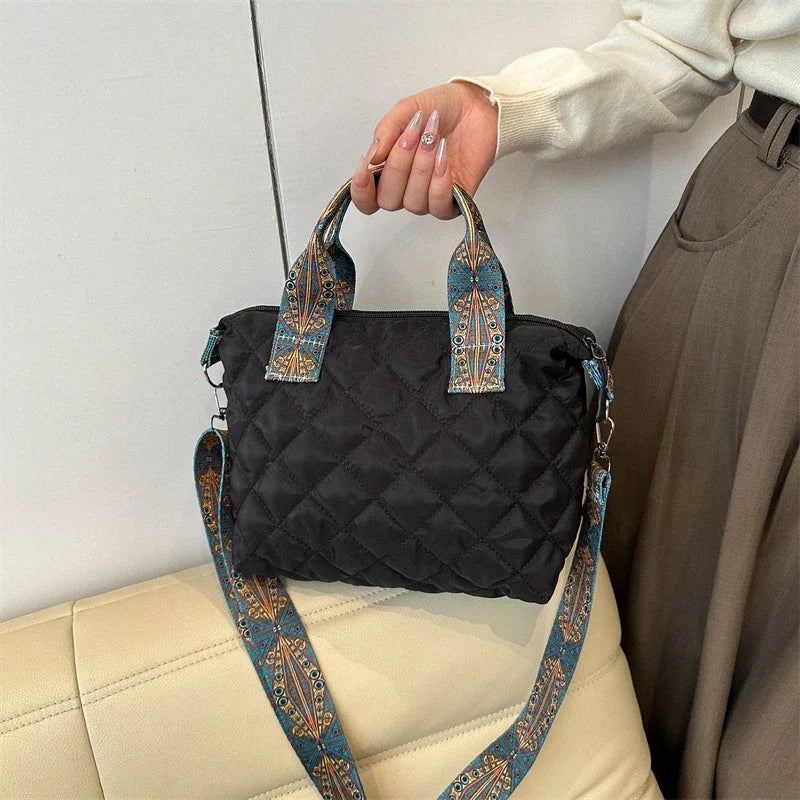 Elevate your style with these luxury designer shoulder crossbody bags for women. Featuring a quilted padded design from a top designer brand, these handbags are perfect for adding a touch of elegance to any outfit. -