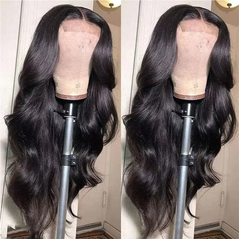 Elevate your style with this 30-inch highlight human hair body wave wig—featuring a 13x6 HD lace frontal for a natural look, perfect for cosplay and everyday elegance! -