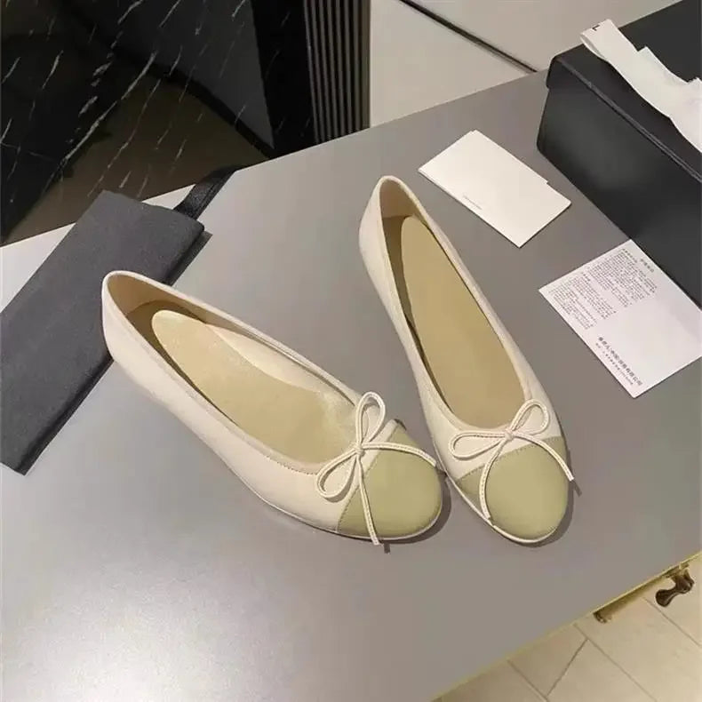 Women's Flat Shoes Knot Design -
