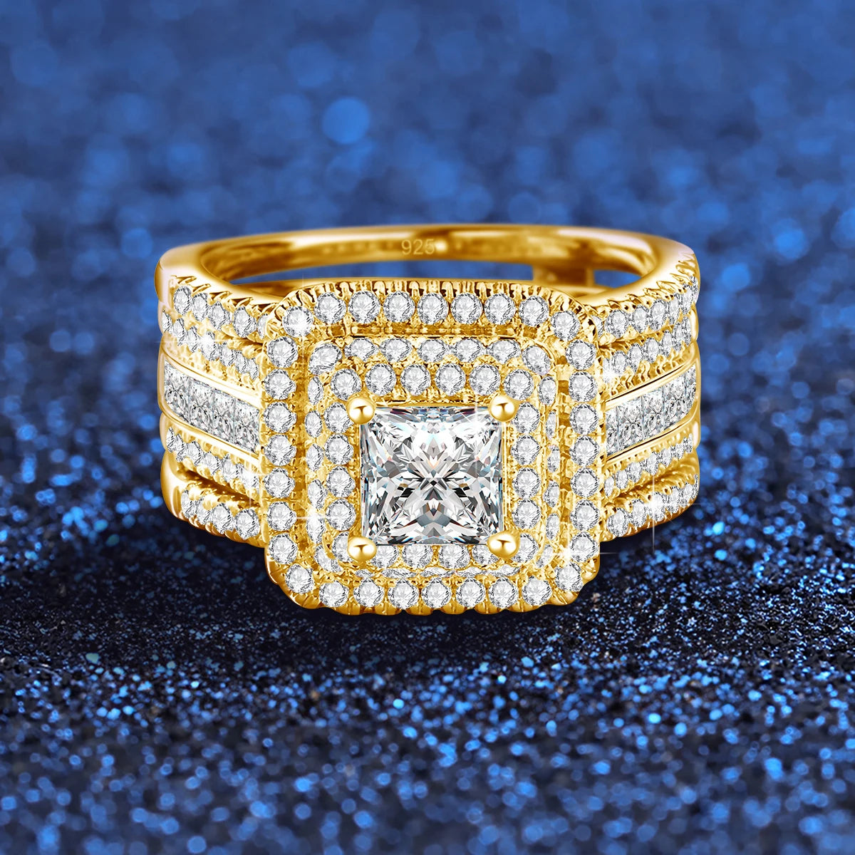 2PCS Moissanite Rings -