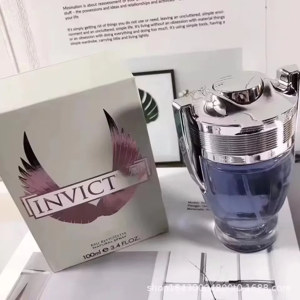 100ML Victory Men's Perfume EDP, Woody Aquatic Notes, Fresh Ocean Fragrance Spray Gift For Men 3.4 Oz Parfum Intense Cologne -