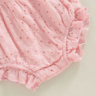 Keep your toddler cozy and cute in this 2-piece set featuring a solid color cutout round neck long sleeve top and matching bottoms—perfect for baby girls 3-24m! -