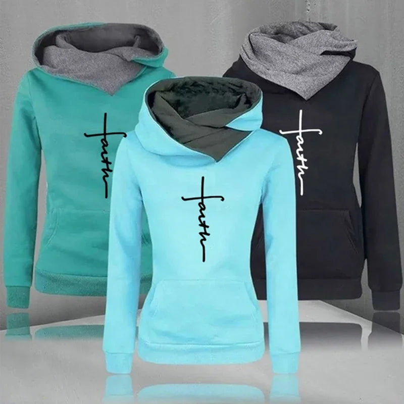Stay cozy and stylish with these fashionable Christian-themed sweatshirts for women! -