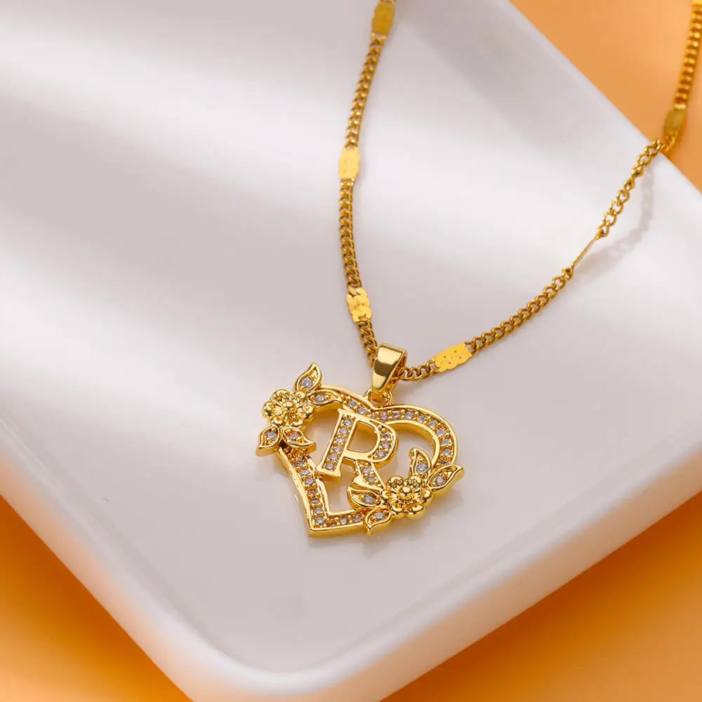 Initial Letter Necklaces -