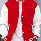 Get stylish with this multi-color streetwear baseball jacket for both men and women. -
