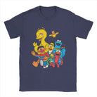 Show off some fun vibes with this men's Sesame Street novelty cotton tee! -