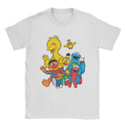 Show off some fun vibes with this men's Sesame Street novelty cotton tee! -