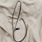 Niche design sense two wear zipper collarbone necklace women's -