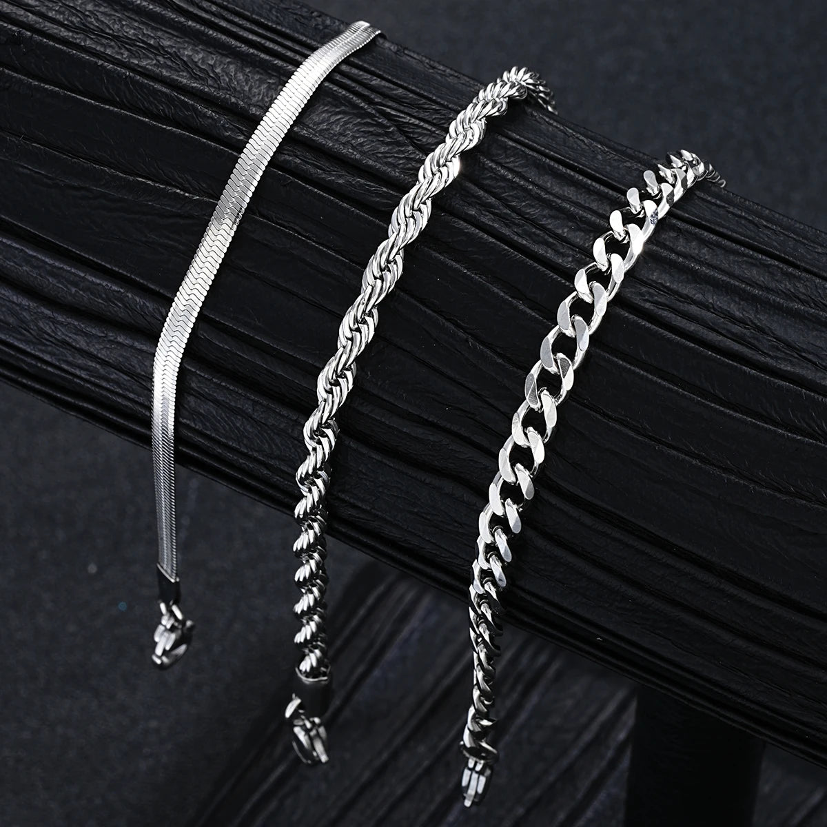 Stainless Steel Silver Color Jewelry Sets -