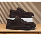 Men's Shoes Are Fashionable Brown Casual Shoes Made of Durable Suede Material Comfortable Walking Shoes Suitable for Daily Wear -