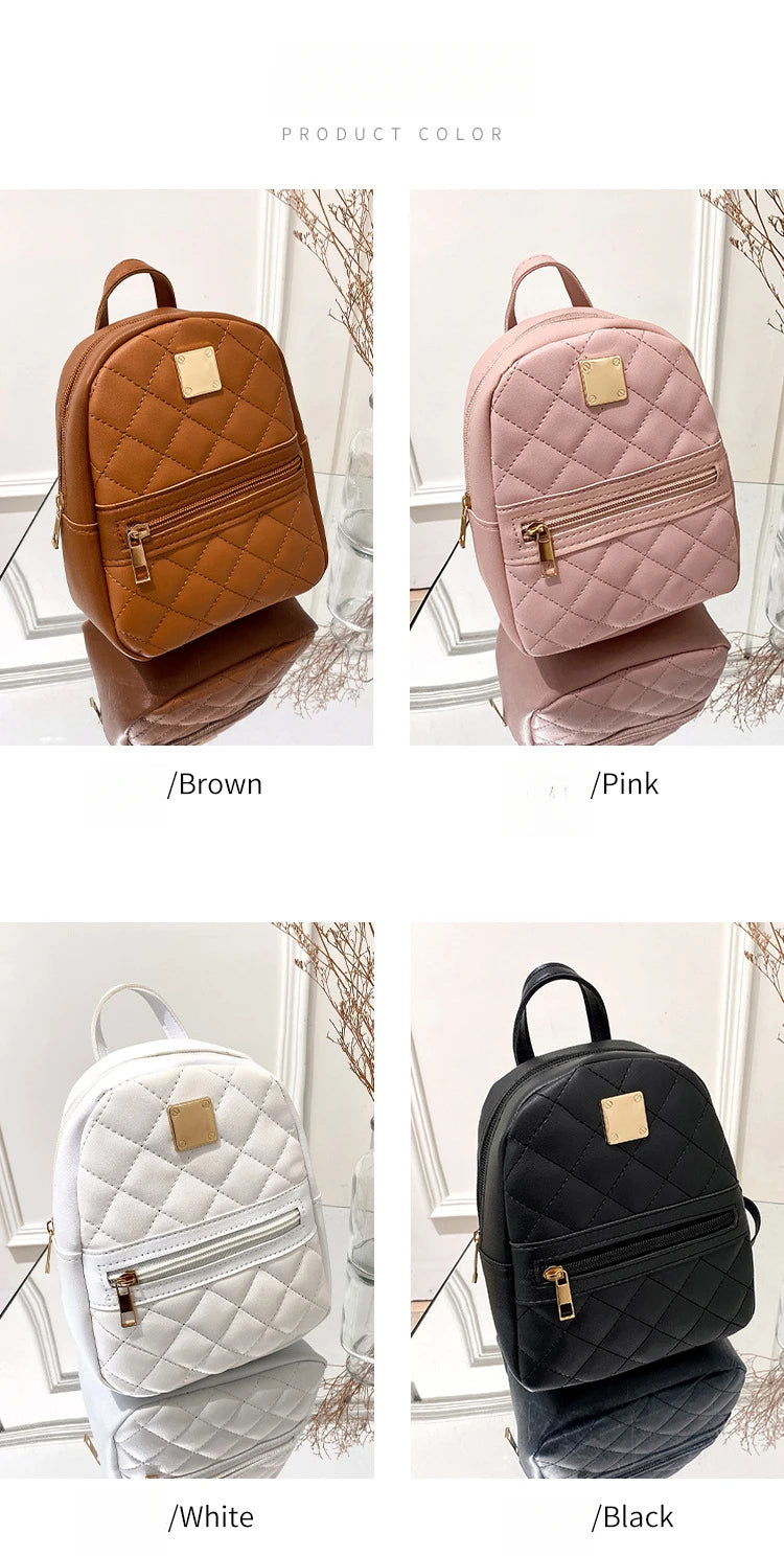 Carry your essentials in style with this fashionable women's bag. Featuring double pockets and embroidered details, this small book bag is perfect for adding a trendy touch to your outfit. -