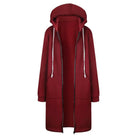 Plush Hooded Drawstring Women Jacket -