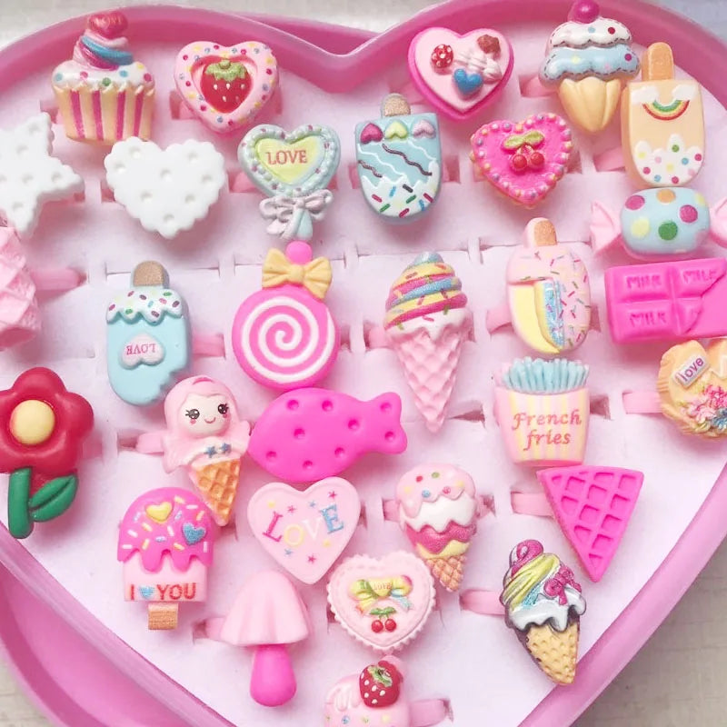 10pcs/lot Children's Cartoon Rings -