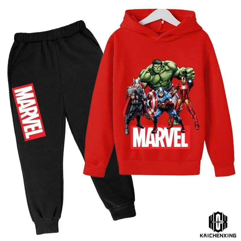Marvel- Super Heros Hooded Pants Suit for Children -