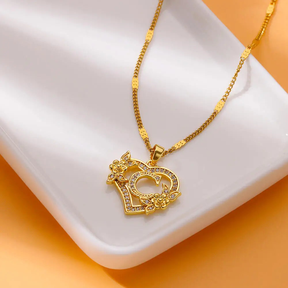 Initial Letter Necklaces -