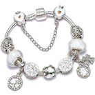 Pink Heart To Heart Beads Charm Bracelets -