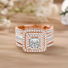 2PCS Moissanite Rings -