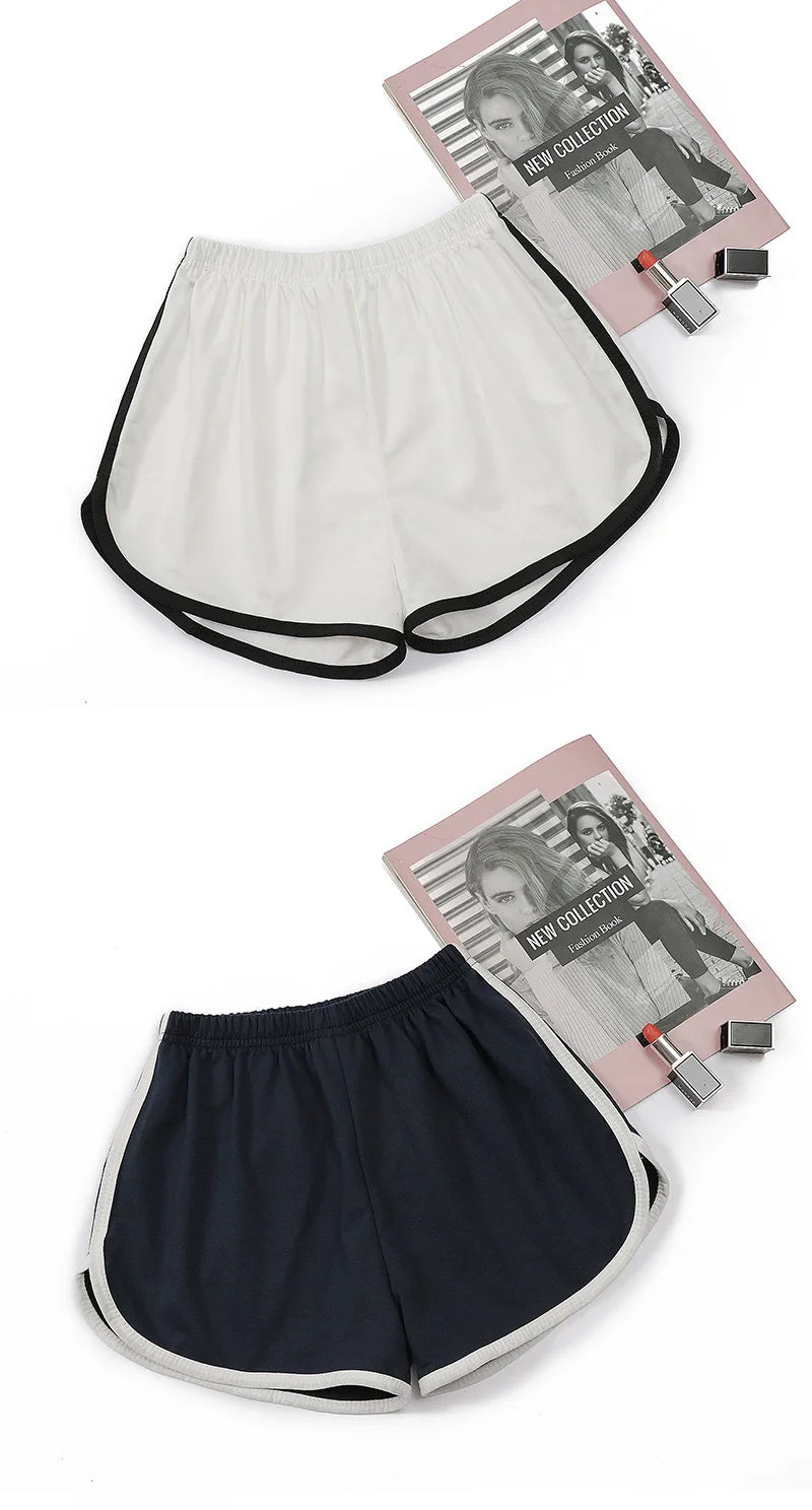 Stay comfortable and stylish with these elastic shorts for women. With a loose fit and quick-drying fabric, these shorts are perfect for active days or lounging at home. -