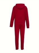 Women's warm hooded sweat suit -
