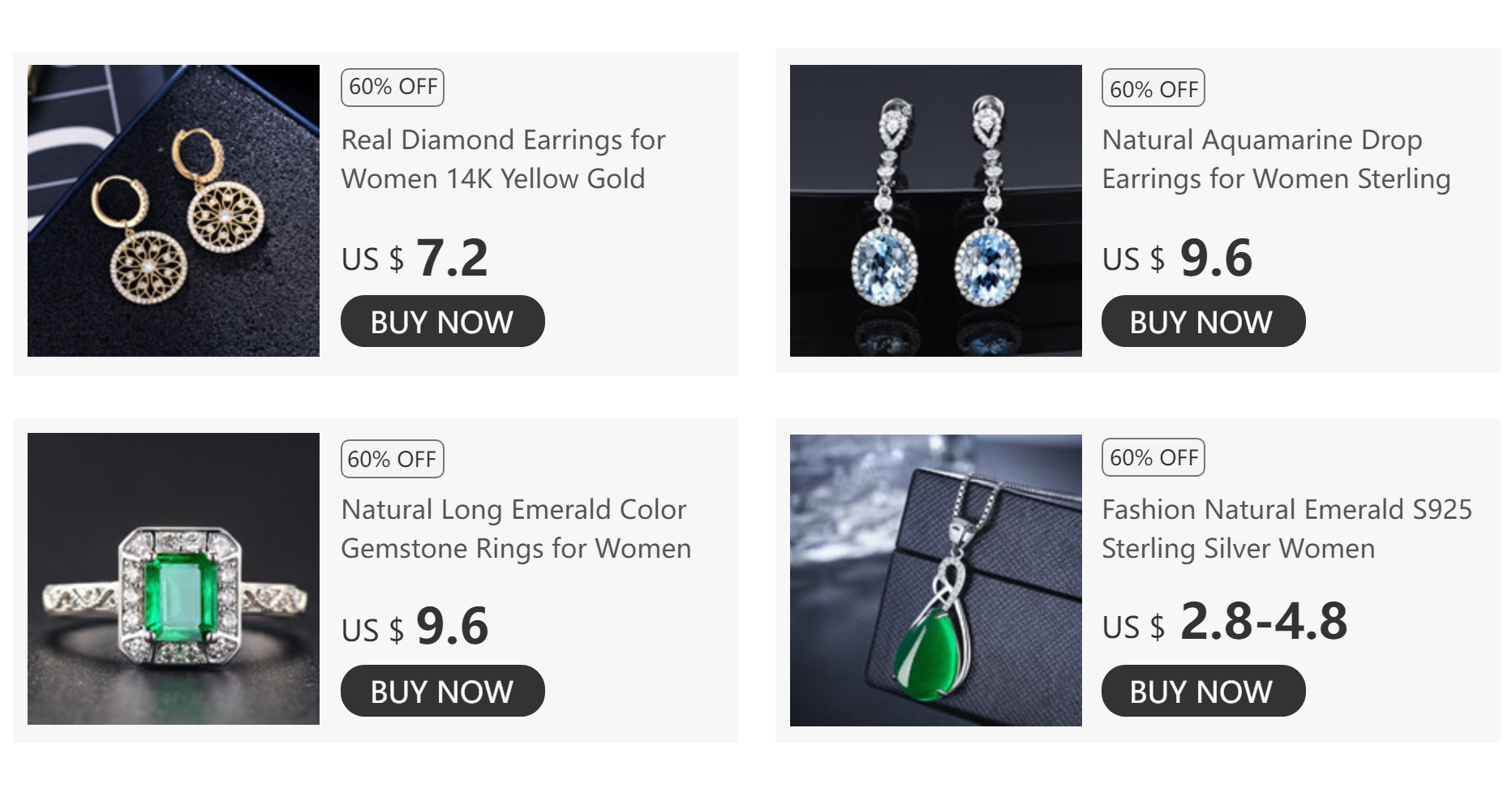 Real 14K Gold Jewelry Earring Women -