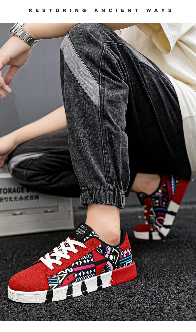 Men Flat Bottomed Shoes Fashion Popular with Colorful Outdoor Sneakers That Comfort Non Slip High-quality Fitness Leisure Shoes -