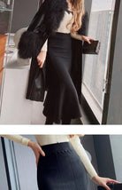 Stay cozy and chic with these fashionable women's long knitted skirts—perfect for stylish comfort all season! -