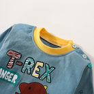 Toddler Boys Underwear Set Cotton Lettering And Bear Pattern Long Sleeve Top And Matching Pants Pajama Set -