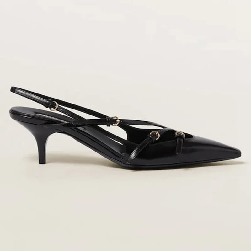 High Heels Pointed-toe Back Loop -