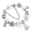 Pink Heart To Heart Beads Charm Bracelets -