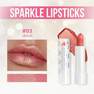 Diamond Metallic Pearlescent Lipstick Shiny Non-stick Cup Matte Velvet Waterproof Lip Stick Sexy Red White Lips Makeup Cosmetics -