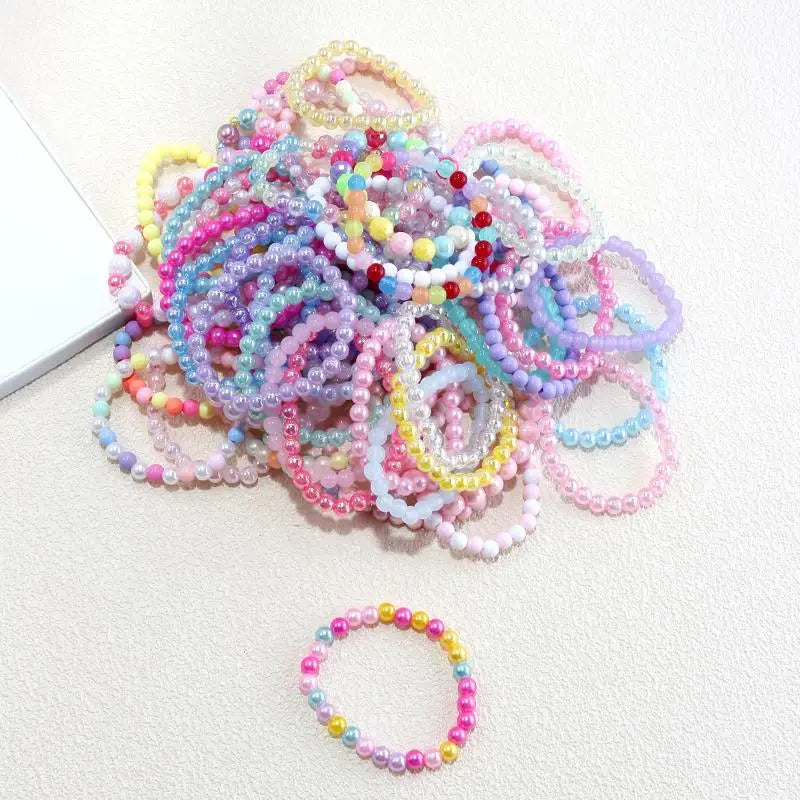 10/20/30Pcs Colorful Beads Bracelet Kids -