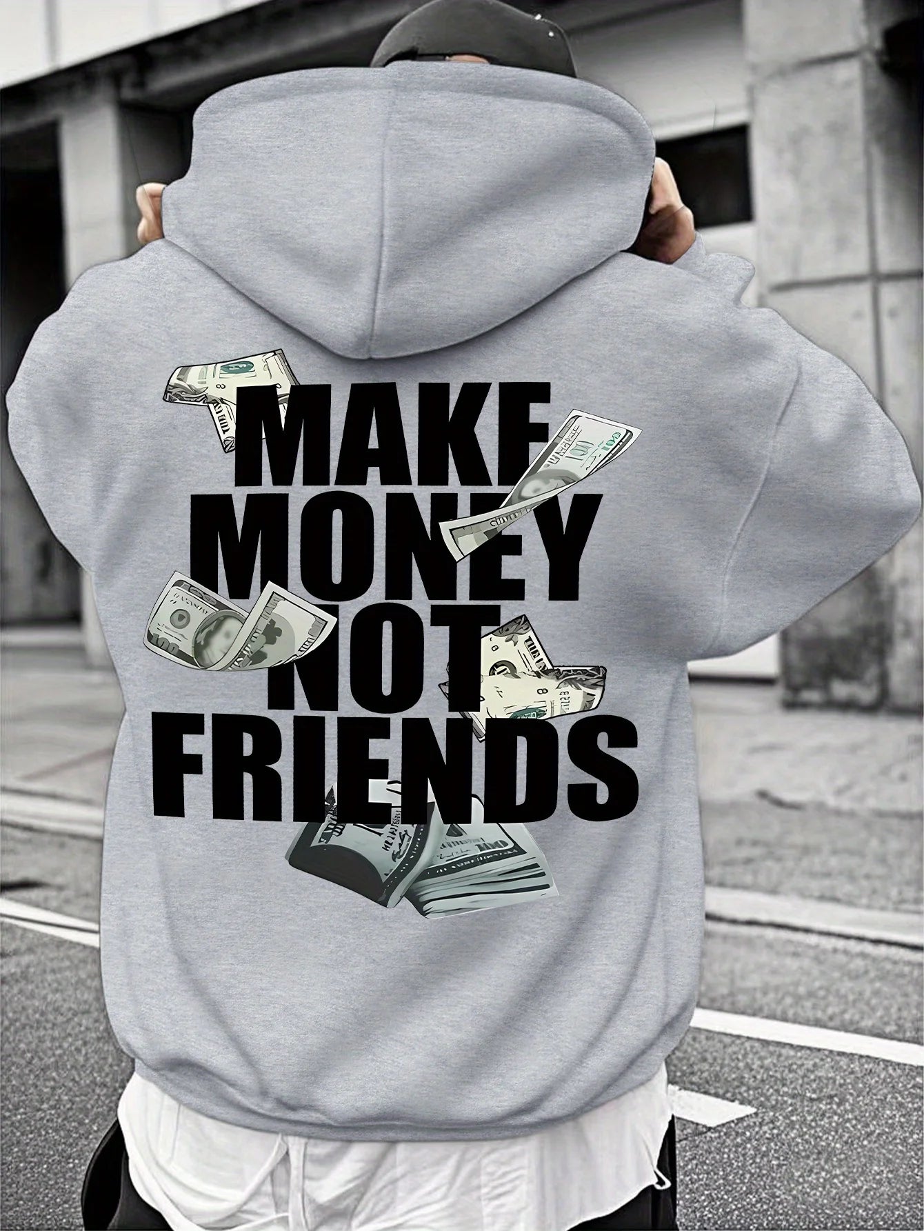 Unisex Hooded Sweatshirt Make $$ not Friends -