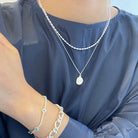 Sterling Silver Necklace Shiny -