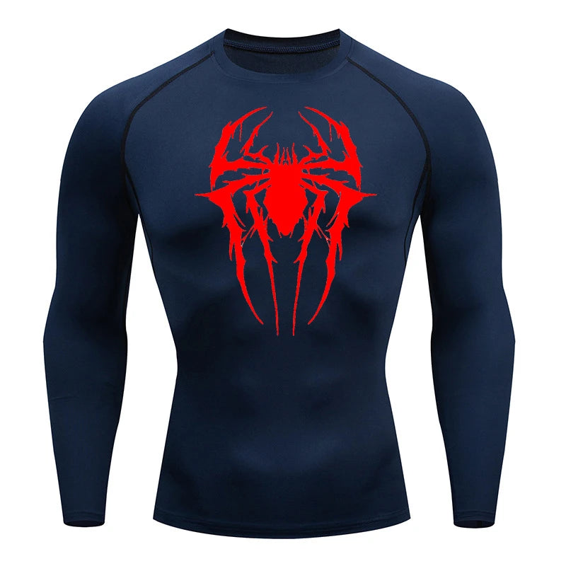 Spider Graphic Compression Shirts for Men -