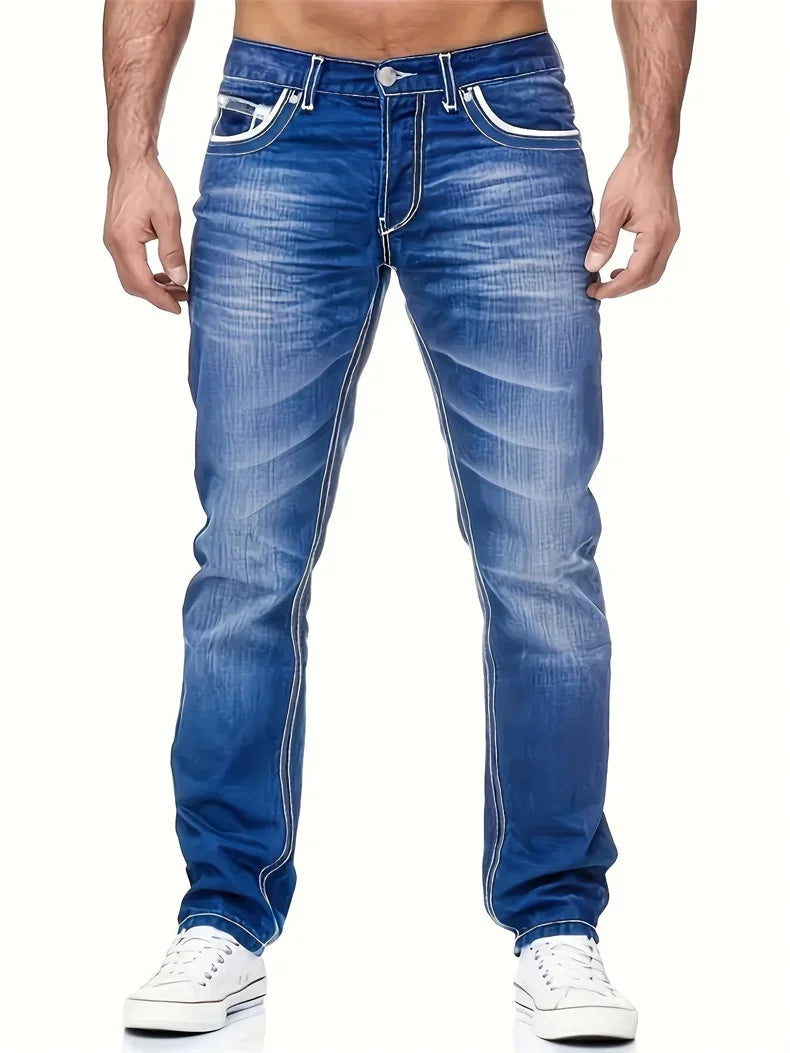 Men's Casual Breathable Cozy Denim Jeans -