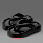 Thick soled flip flops with increased height 2024 new beach women's summer walking slippers -