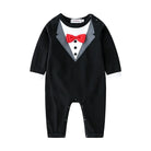 Dress your little gentleman in style with this cotton formal romper—perfect for baby boys who love to look sharp and charming! -