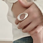 Sterling Silver Hollow Out Rings -