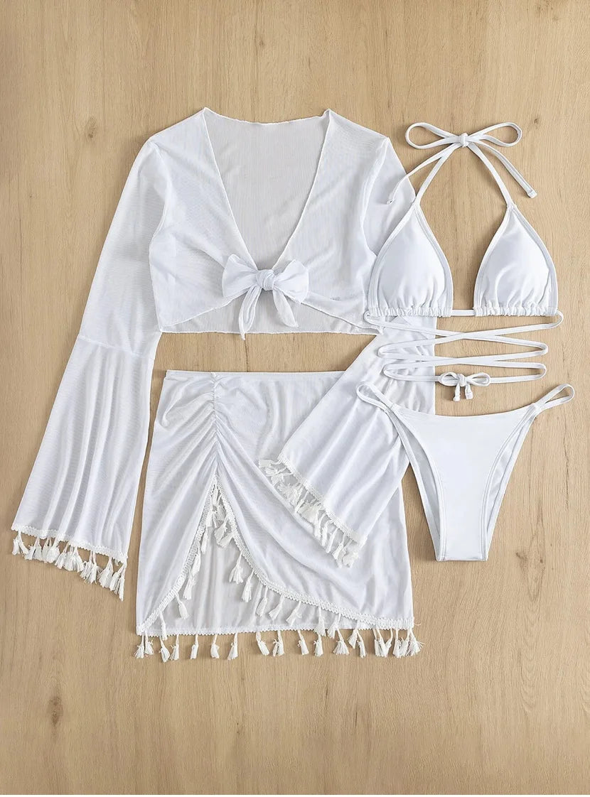 Swimwear Woman Swimsuit Cover Up Bikini Sets -