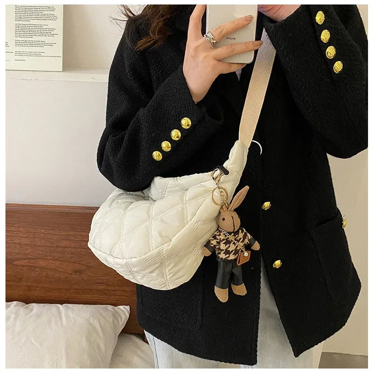 Carry your essentials in style with these embroidery crossbody bags Featuring a large capacity and a shoulder strap, these handbags are both fashionable and functional—an ideal accessory for any outfit. -