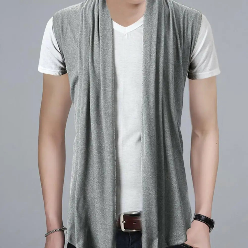 Popular Men Coat Male Men Jacket Solid Color Pure Color Pleated Coat All Match -