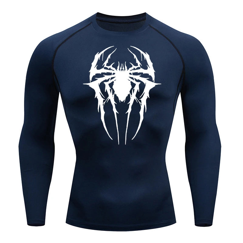 Spider Graphic Compression Shirts for Men -