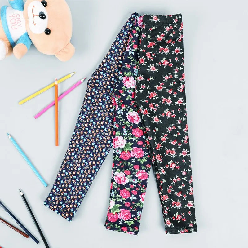 Baby Girl Clothes Kid Legging Girl Winter Autumn Thick Warm Cartoon Leggings Pants Boys Girls Leggings Plus Velvet Trousers -