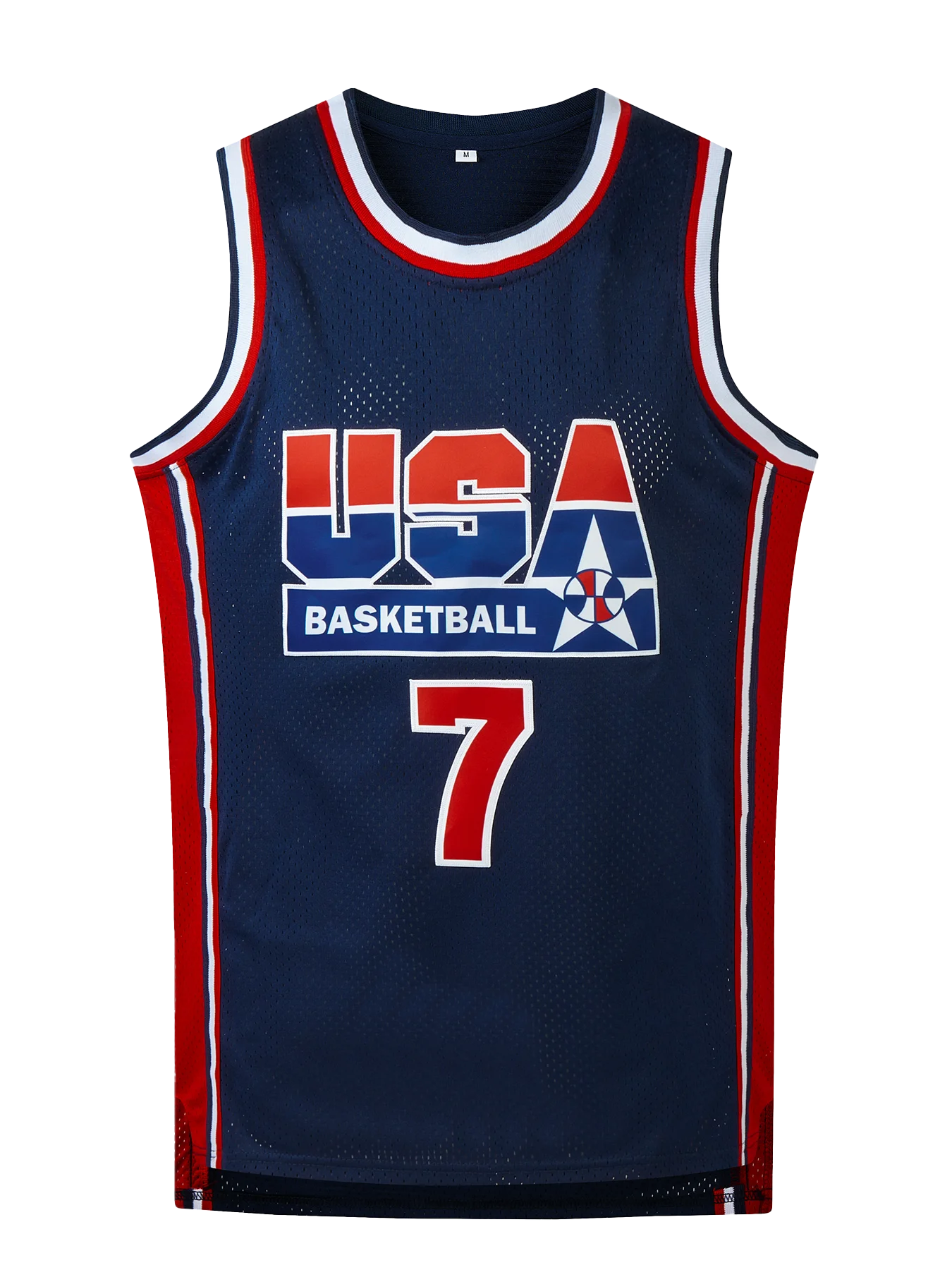 Men's Embroidered Team USA Basketball Jerseys (Throw Back) -