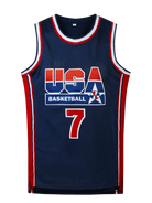 Men's Embroidered Team USA Basketball Jerseys (Throw Back) -
