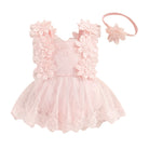 Dress your little one to impress with this adorable party romper for baby girls—perfect for special occasions and celebrations! -