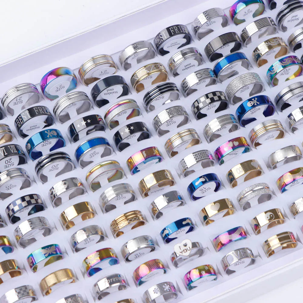 10/20/30/50Pcs Classic Rings -
