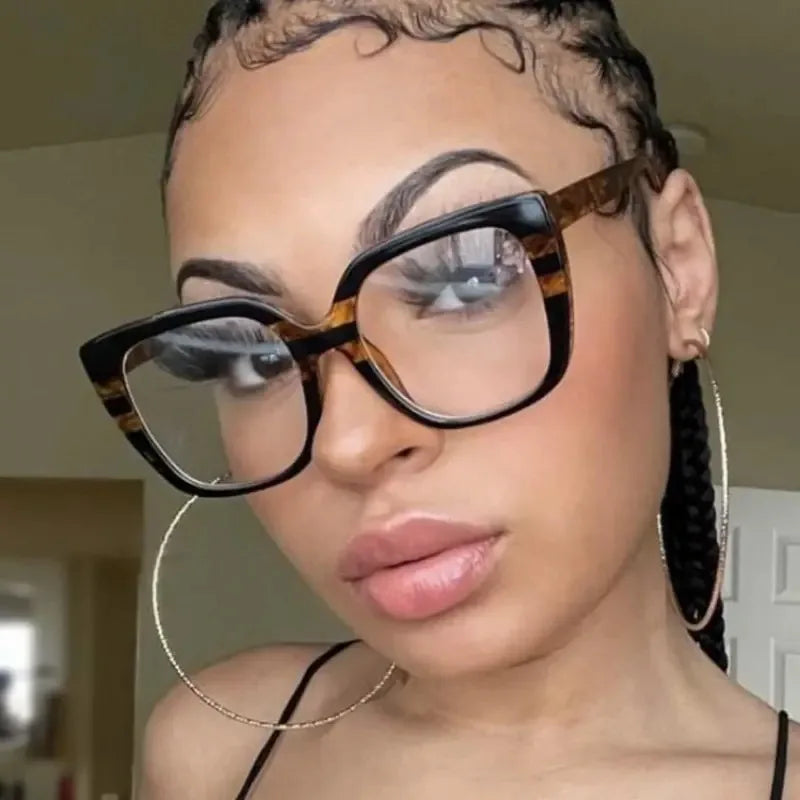 Vintage Anti Blue Light Optical Cat Eye Sexy Ladies Glasses Women Luxury Brand Designer Trend Myopia Prescription Eyewear Frame -