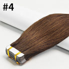 Tape In Human Hair Extensions Natural Straight Hair Extensions 1B Black Brown Blonde 100% Remy Skin Weft Adhesive Glue On -